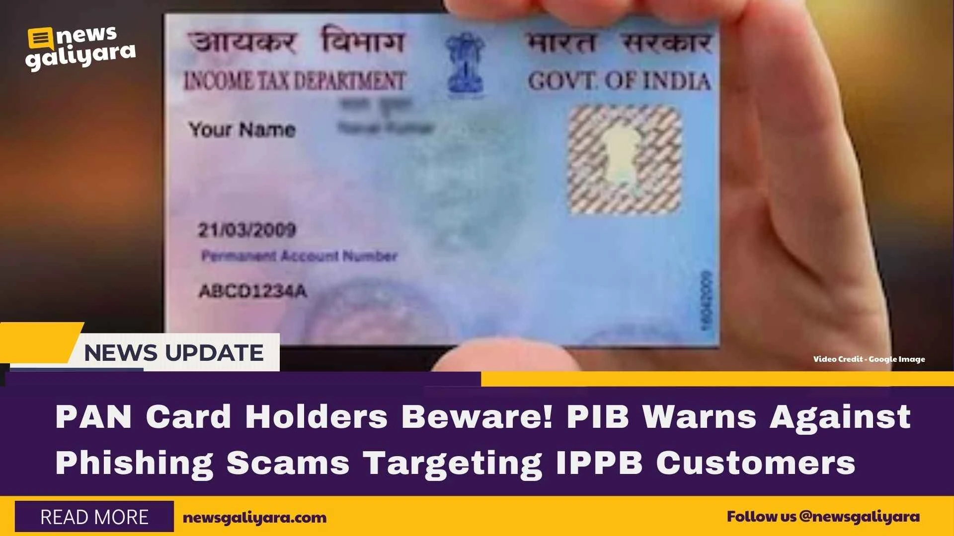 Pan Card Holders Beware! Pib Warns Against Phishing Scams Targeting Ippb Customers